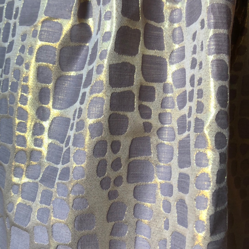 American Eagle Purple and Gold Strapless Dress - Picture 4 of 7
